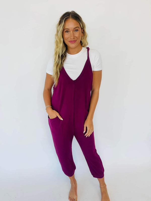 Becky Romper-Mulberry
