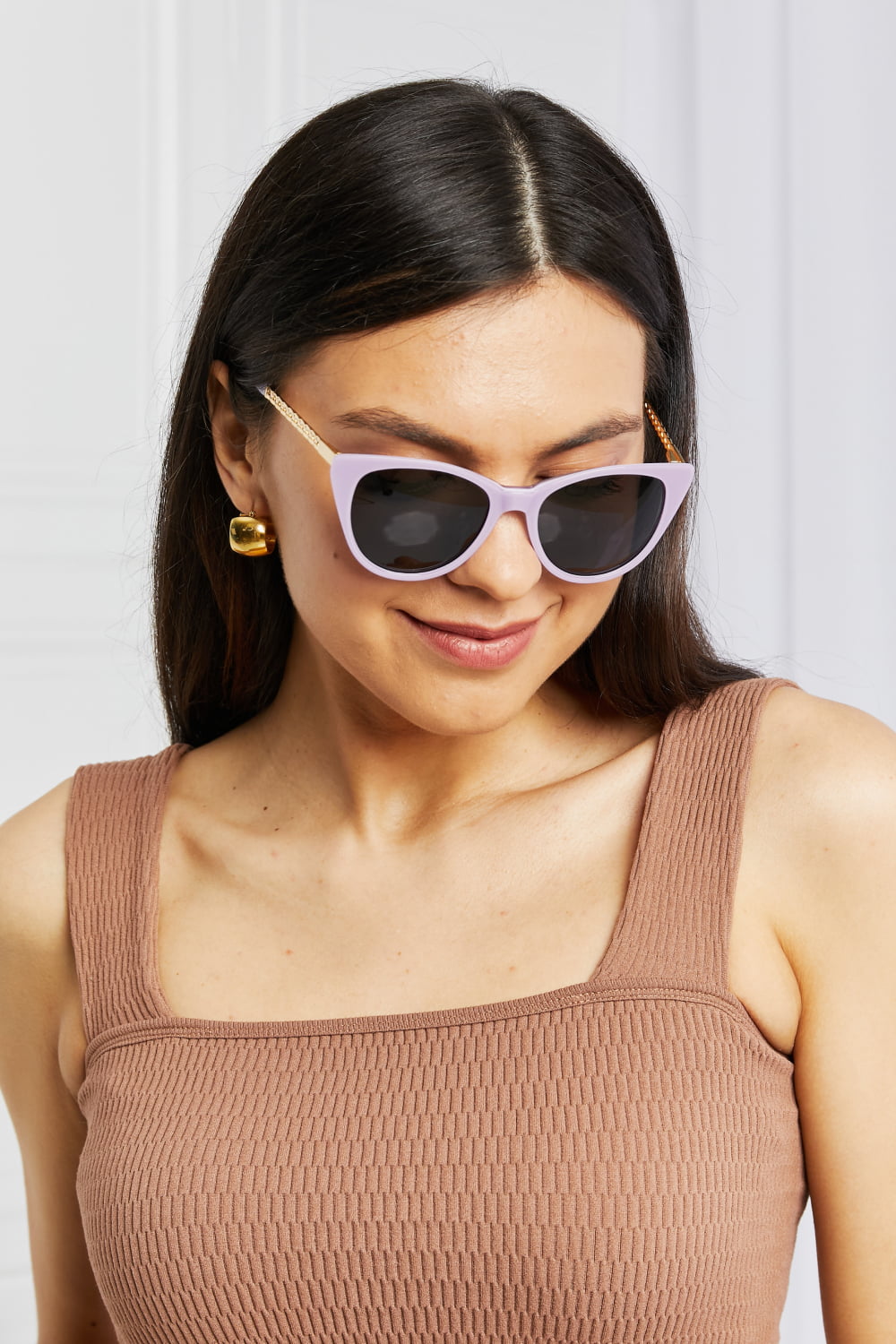 Cat-Eye Acetate Frame Sunglasses One Size Sunglasses by Vim&Vigor | Vim&Vigor Boutique