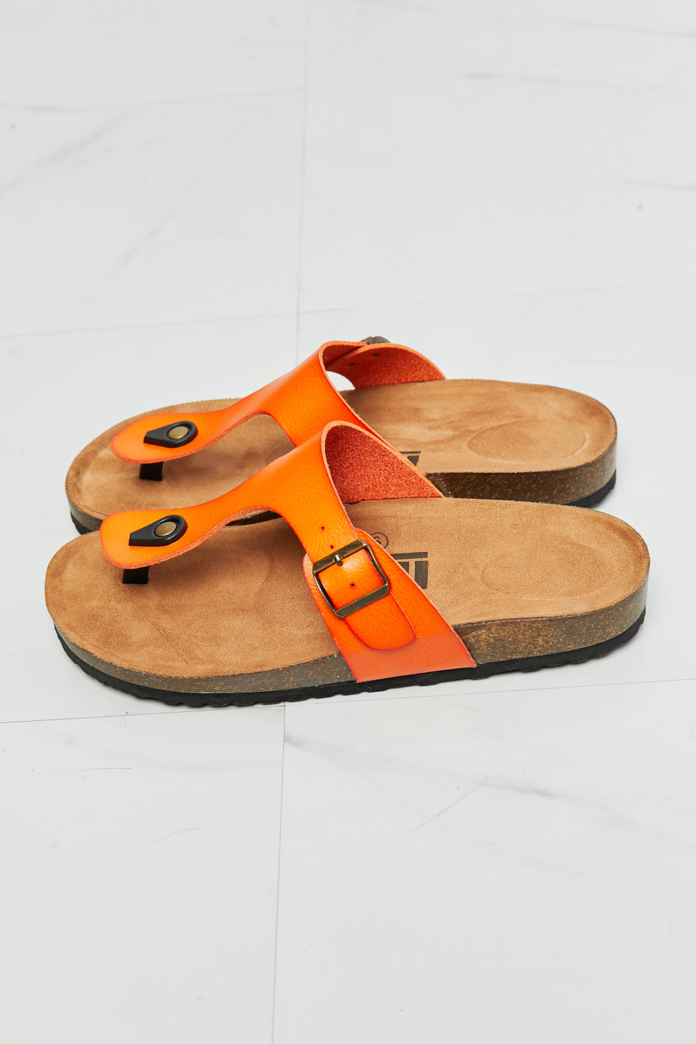 Drift Away T-Strap Flip-Flop-Orange Orange Sandals by Vim&Vigor | Vim&Vigor Boutique