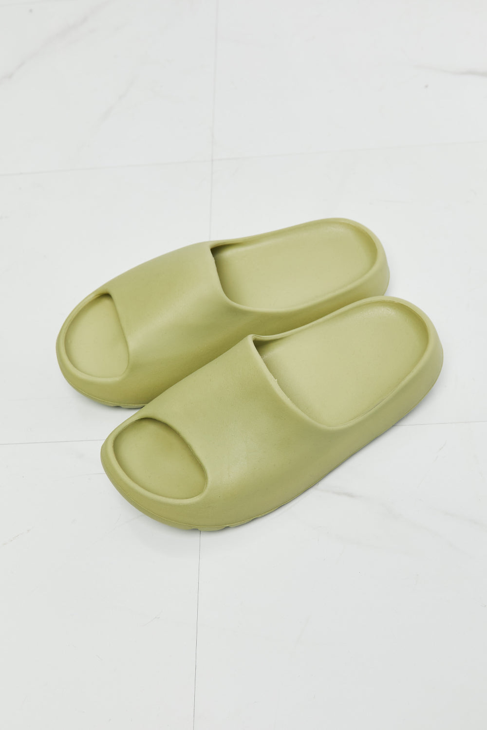 In My Comfort Zone Slides-Green Mist Green Slides by Vim&Vigor | Vim&Vigor Boutique