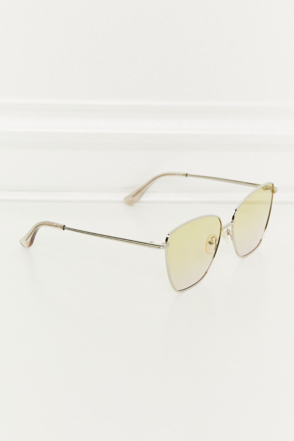 Metal Frame Full Rim Sunglasses Lemon One Size Sunglasses by Vim&Vigor | Vim&Vigor Boutique