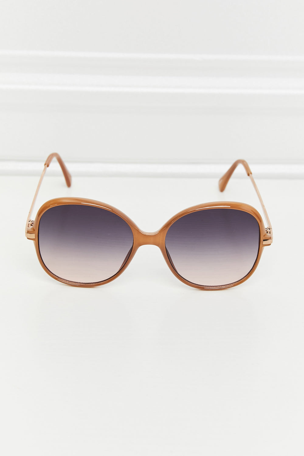 Metal-Plastic Hybrid Full Rim Sunglasses One Size Sunglasses by Vim&Vigor | Vim&Vigor Boutique