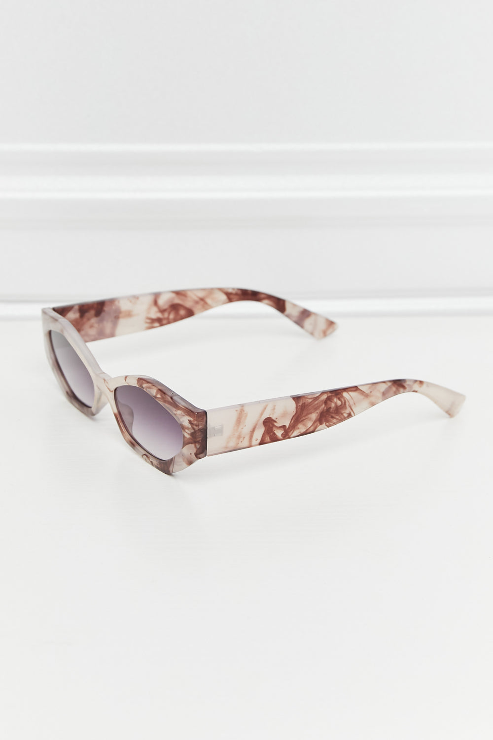 Polycarbonate Frame Wayfarer Sunglasses Mid Gray One Size Sunglasses by Vim&Vigor | Vim&Vigor Boutique