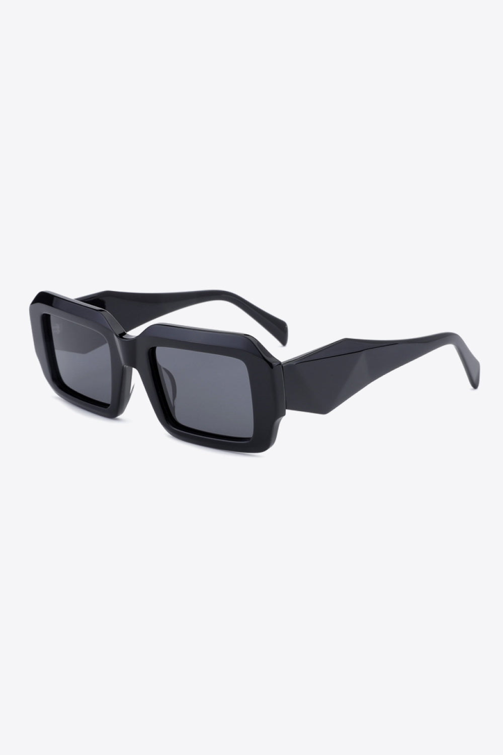 Rectangle TAC Polarization Lens Full Rim Sunglasses Black One Size Sunglasses by Vim&Vigor | Vim&Vigor Boutique