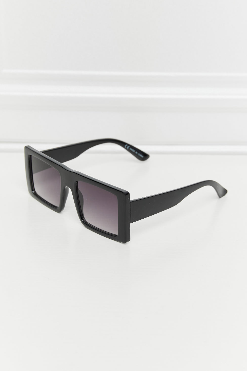 Square Polycarbonate Sunglasses Black One Size Sunglasses by Vim&Vigor | Vim&Vigor Boutique
