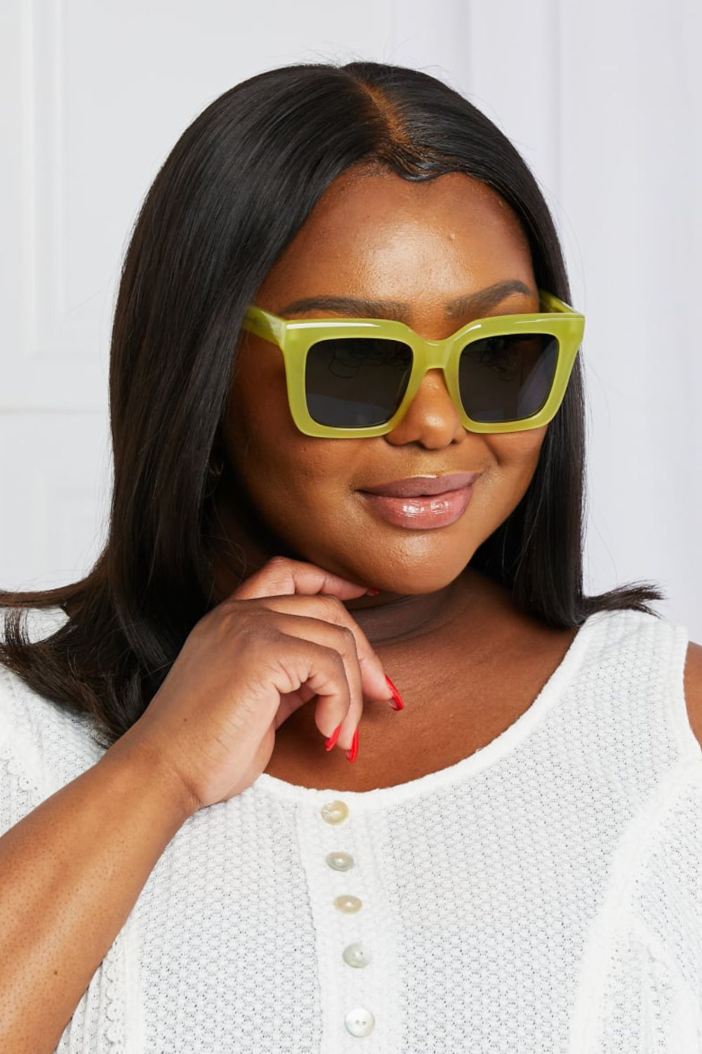 Square TAC Polarization Lens Sunglasses Lemon One Size Sunglasses by Vim&Vigor | Vim&Vigor Boutique