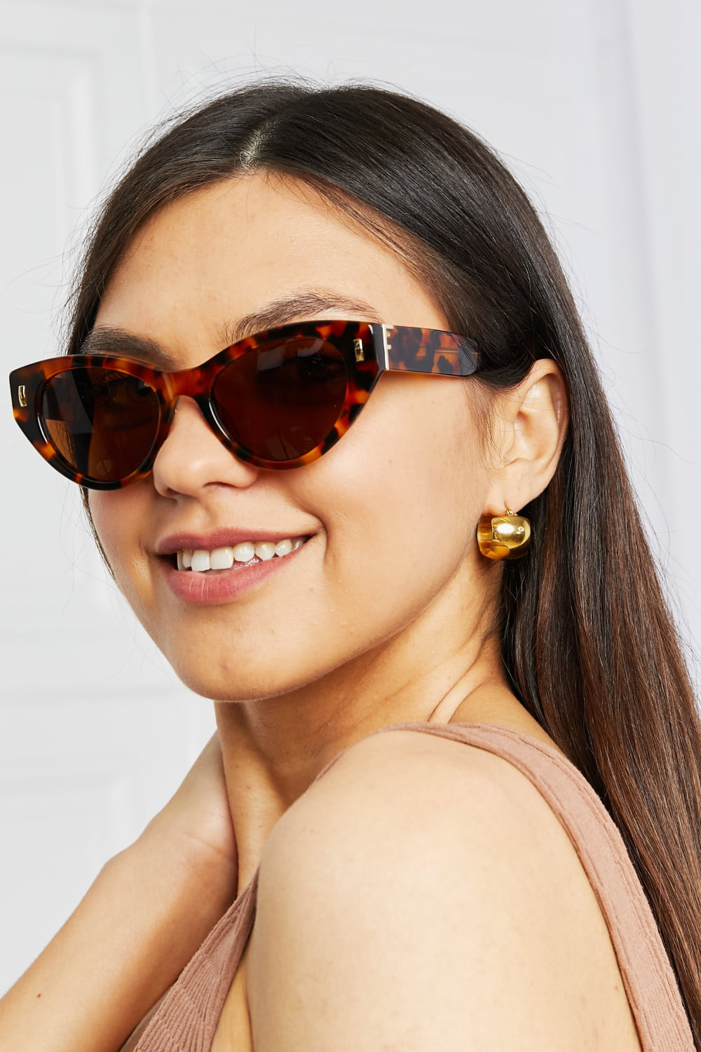 Tortoiseshell Acetate Frame Sunglasses Tangerine One Size Sunglasses by Vim&Vigor | Vim&Vigor Boutique