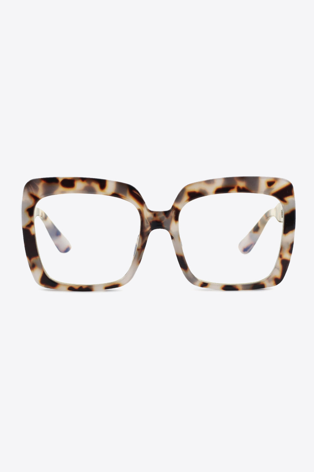 Tortoiseshell Full Rim Square Sunglasses Light Gray One Size Sunglasses by Vim&Vigor | Vim&Vigor Boutique