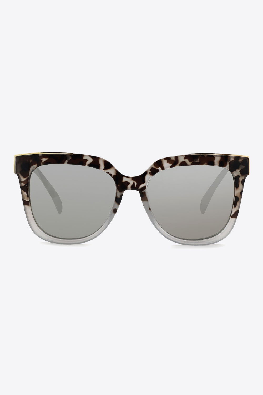 Tortoiseshell Polycarbonate Frame Full Rim Sunglasses Light Gray One Size Sunglasses by Vim&Vigor | Vim&Vigor Boutique